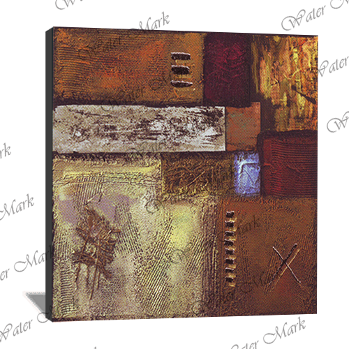 Abstract Brown Square-114