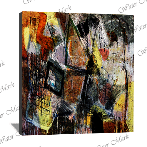 Abstract Multi Color Square-122