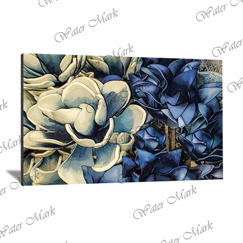 Floral Blue Landscape-102 - Photo Block Plus