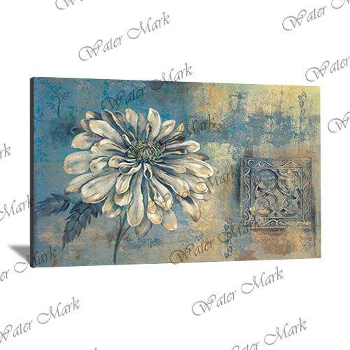 Floral Blue Landscape-103 - Photo Block Plus