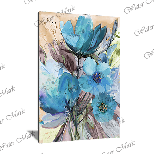 Floral Blue Portrait-101