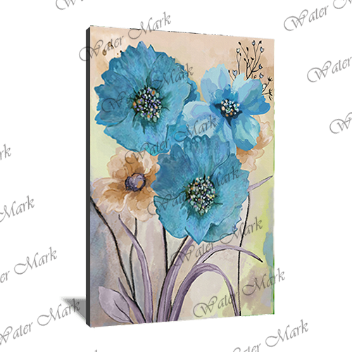 Floral Blue Portrait-102
