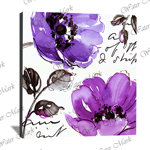 Floral Purple Square102