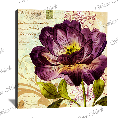 Floral Purple Square103