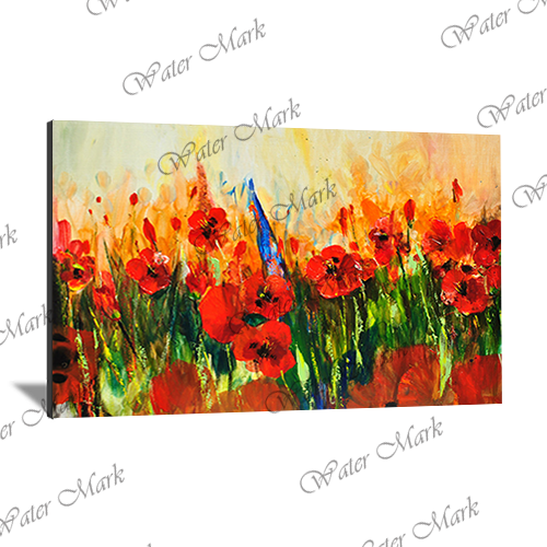 Floral Red Landscape-101 - Photo Block Plus